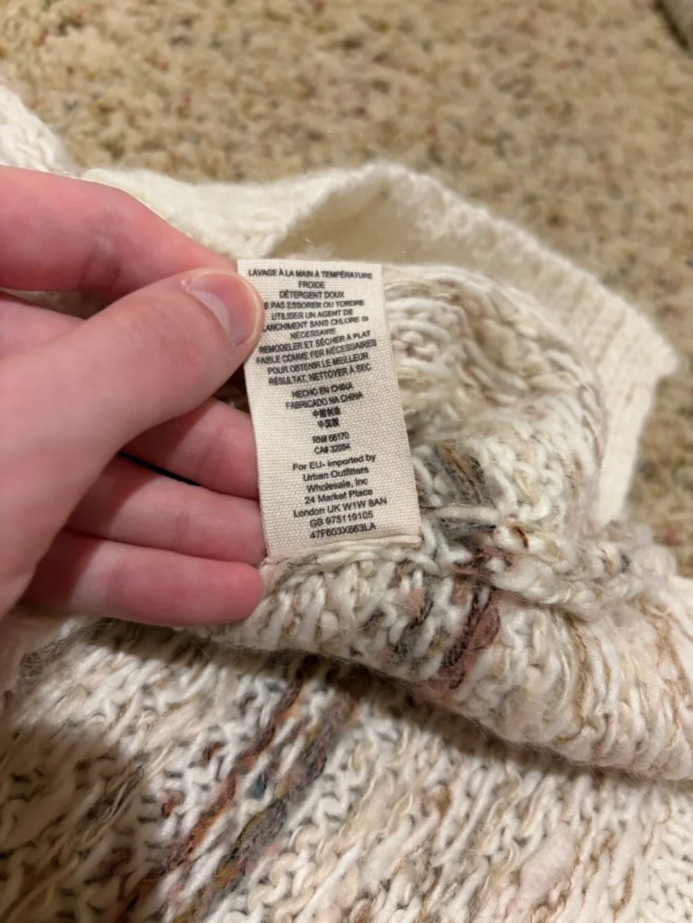 Free People Snow Bunny Sweater Vest Oversized Turtleneck Fair Isle